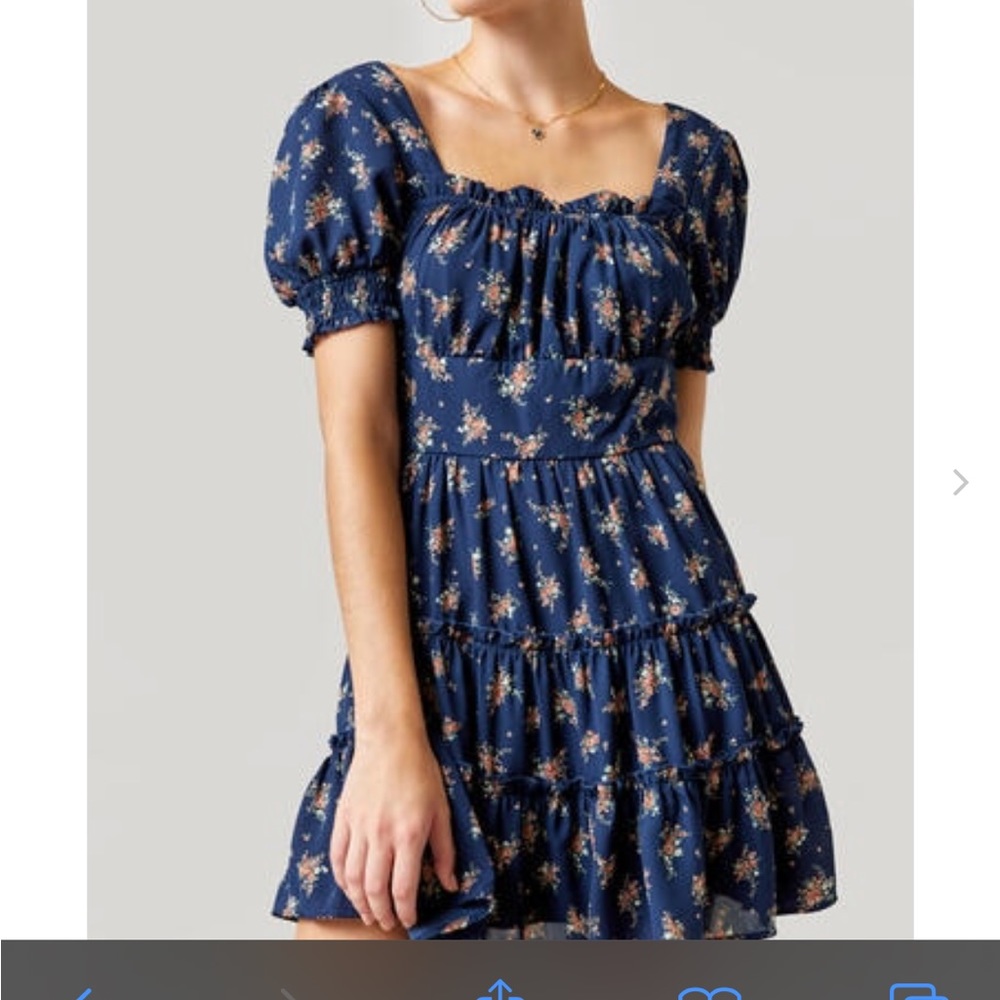 Sophia floral tiered mini dress
